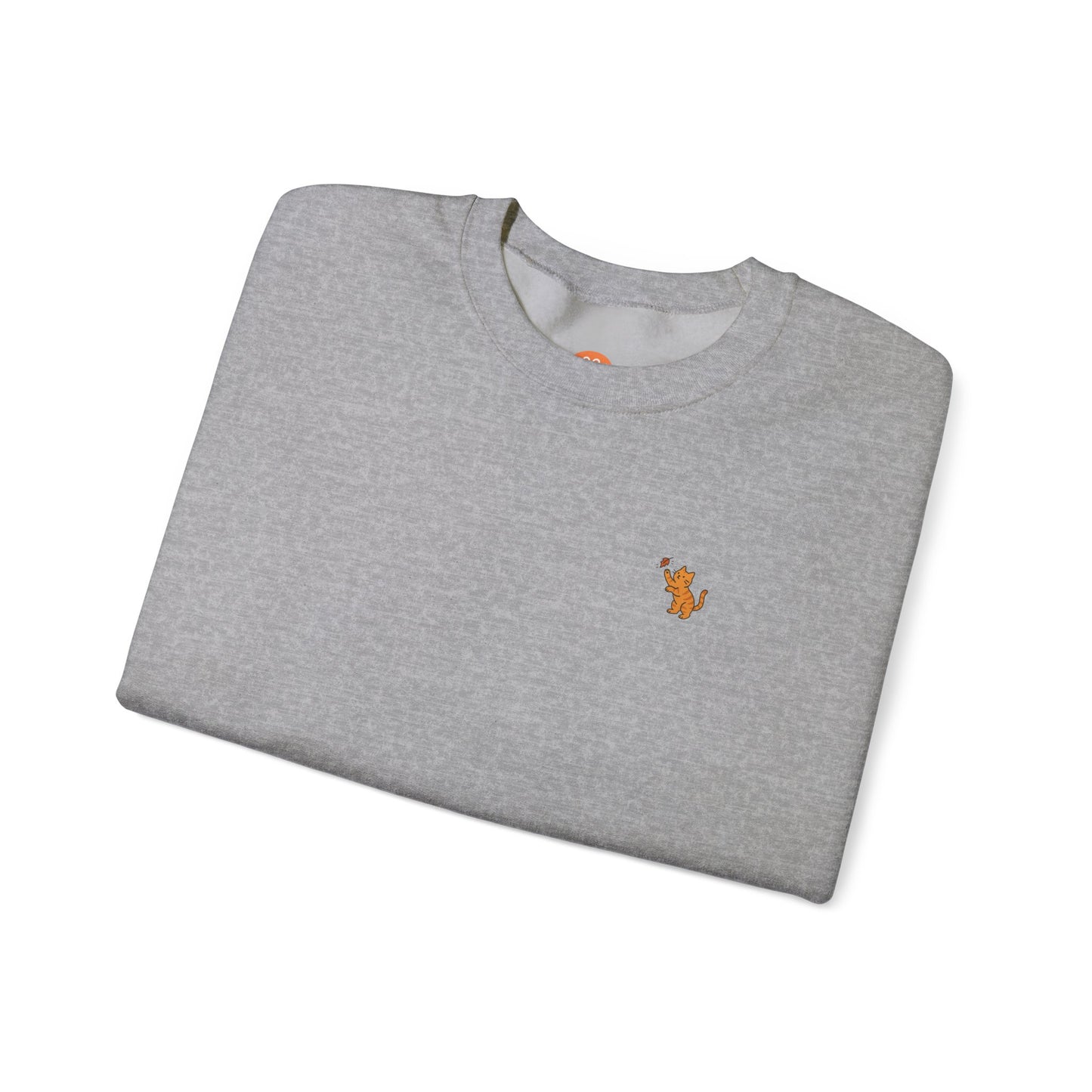 Leaf Chaser Cat Crewneck - Limited Edition Fall Cat Sweatshirt