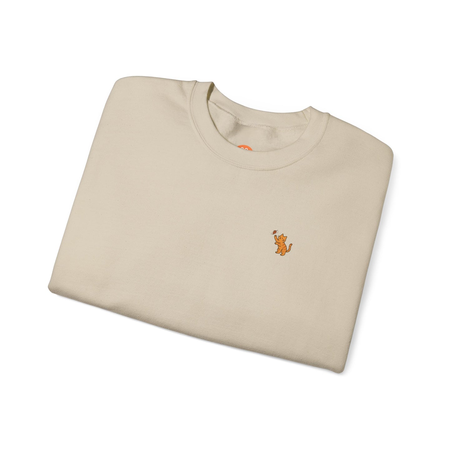 Leaf Chaser Cat Crewneck - Limited Edition Fall Cat Sweatshirt
