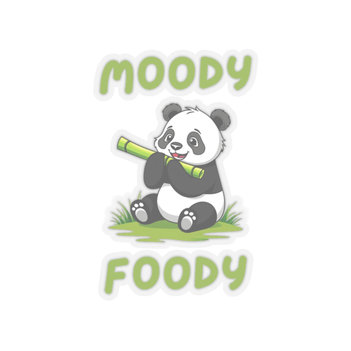 Moody Foody Panda Sticker – Cute Panda Sticker for Hangry Days