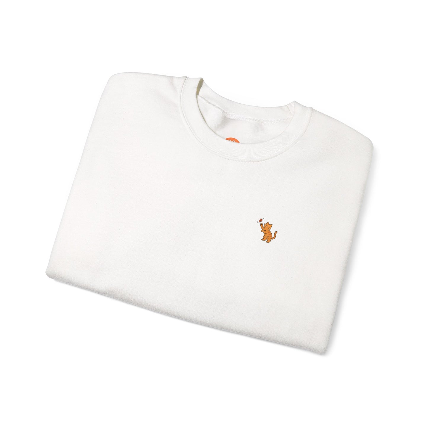 Leaf Chaser Cat Crewneck - Limited Edition Fall Cat Sweatshirt