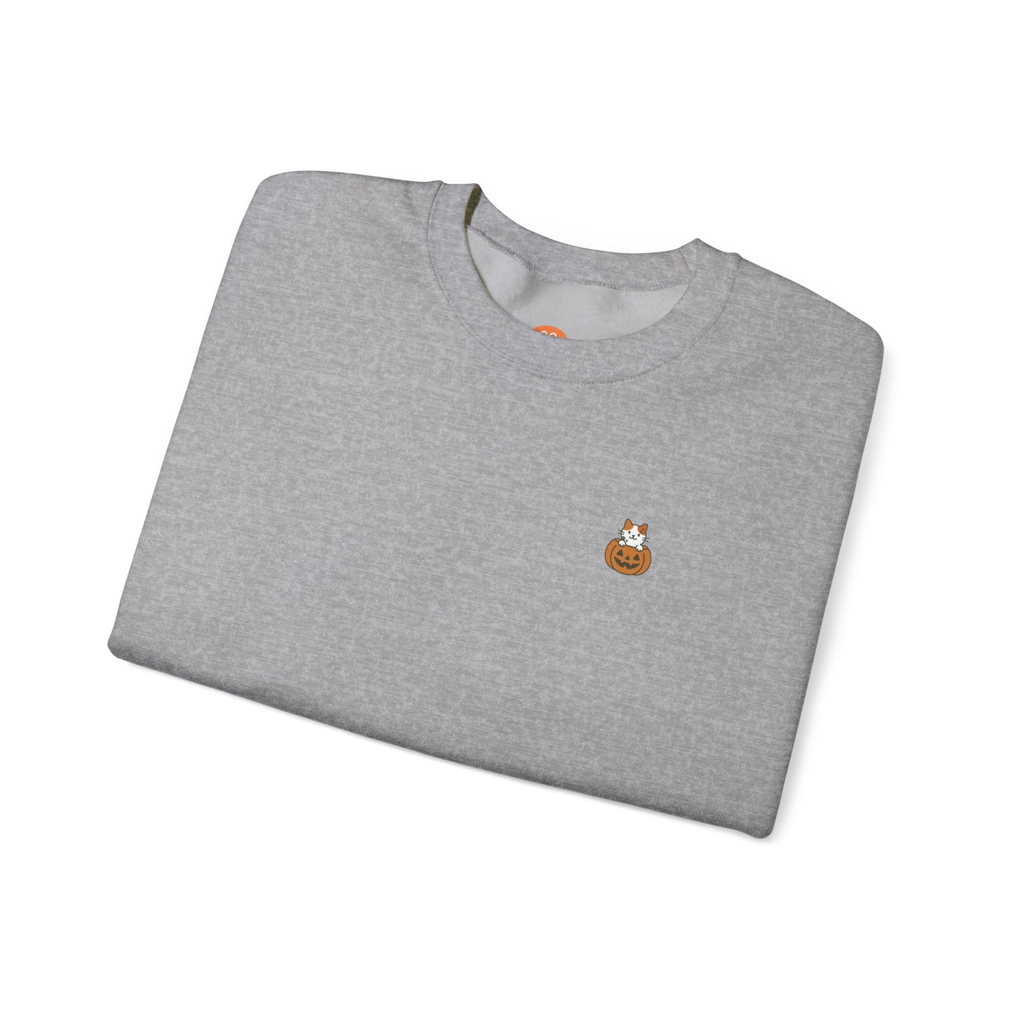 Pumpkin Peek Cat Crewneck - Limited Edition Halloween Cat Sweatshirt