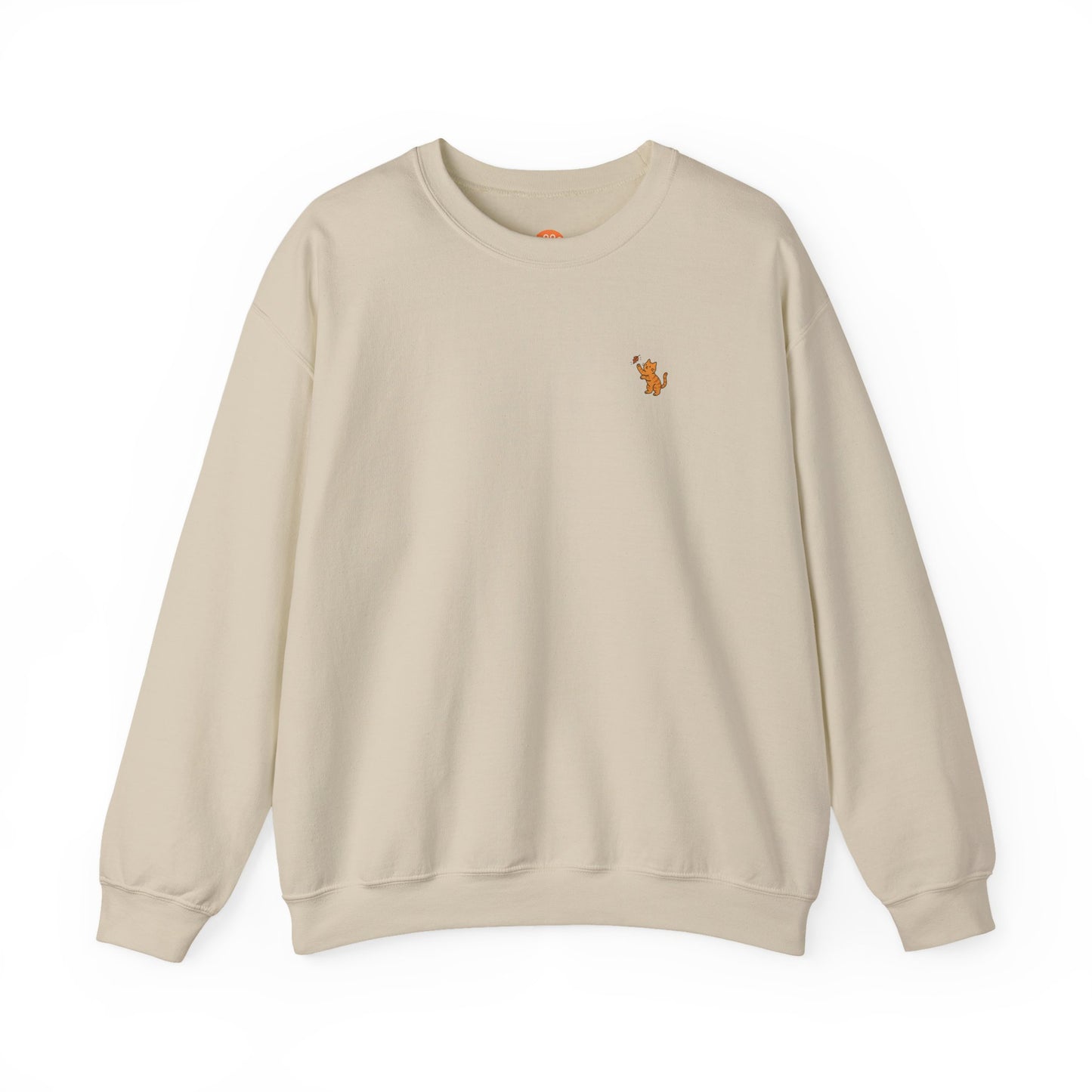 Leaf Chaser Cat Crewneck - Limited Edition Fall Cat Sweatshirt