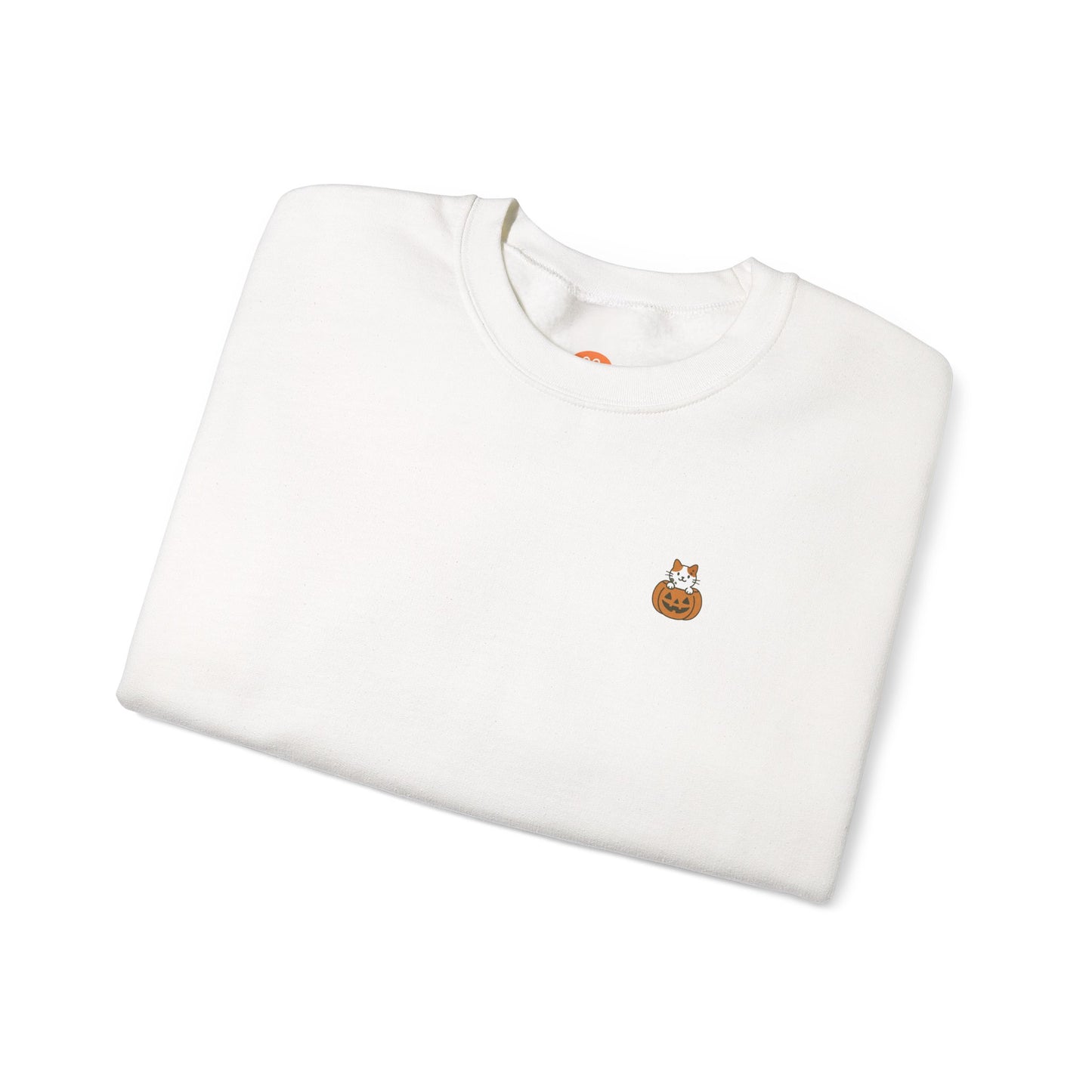 Pumpkin Peek Cat Crewneck - Limited Edition Halloween Cat Sweatshirt