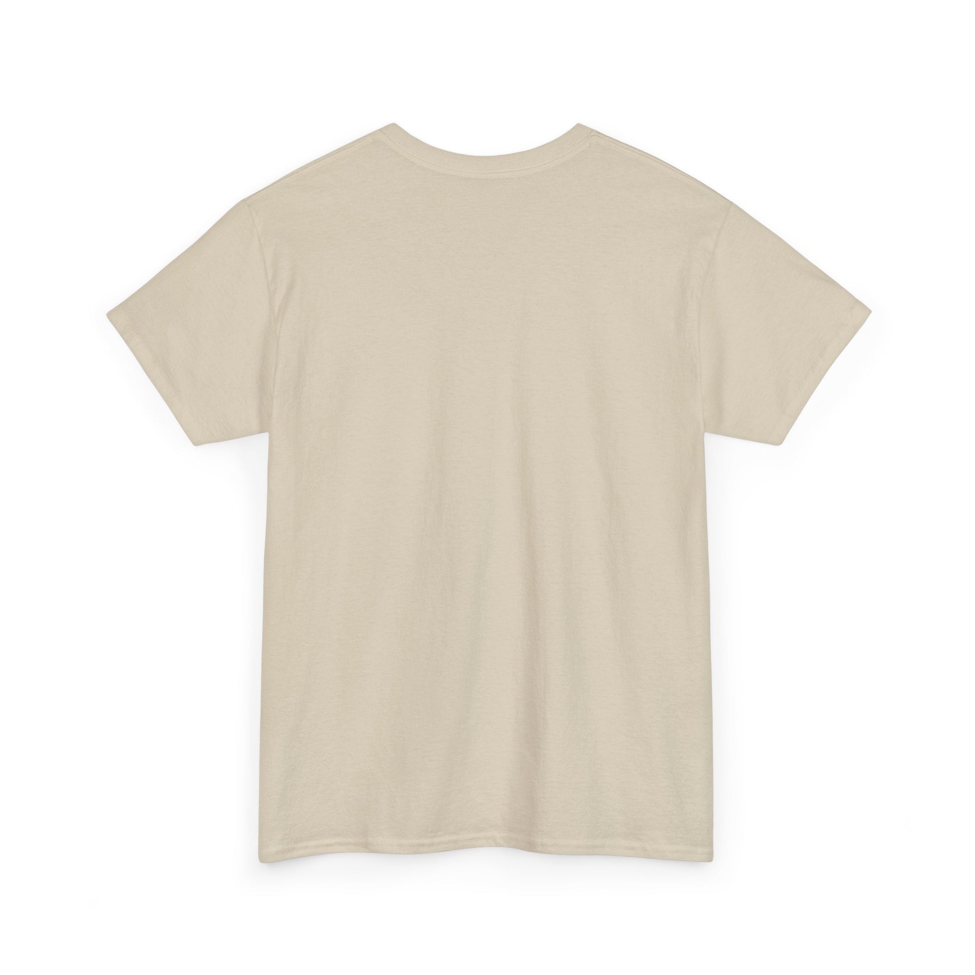 Back view of sand minimalist Otter Core t-shirt